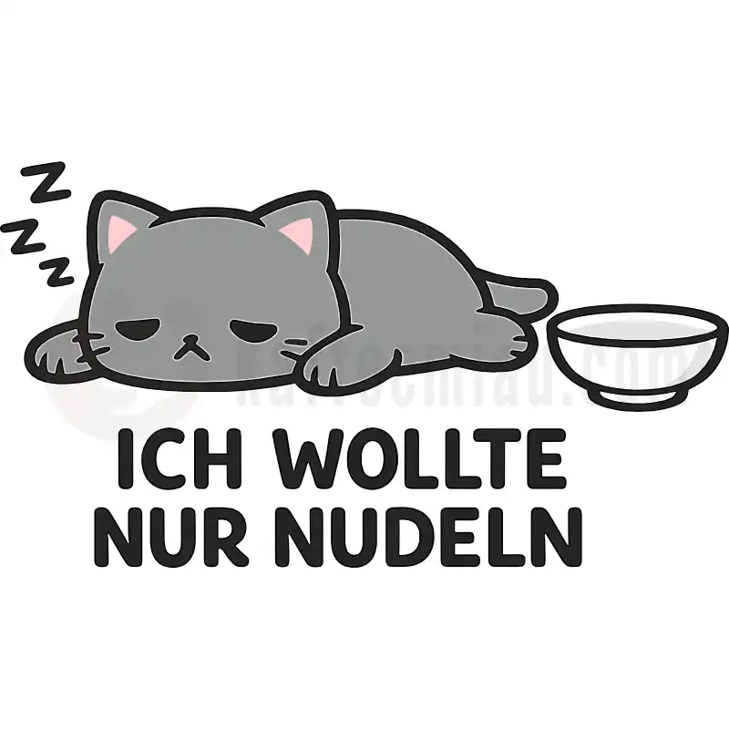 ICH WOLLTE NUR NUDELN - Tasse