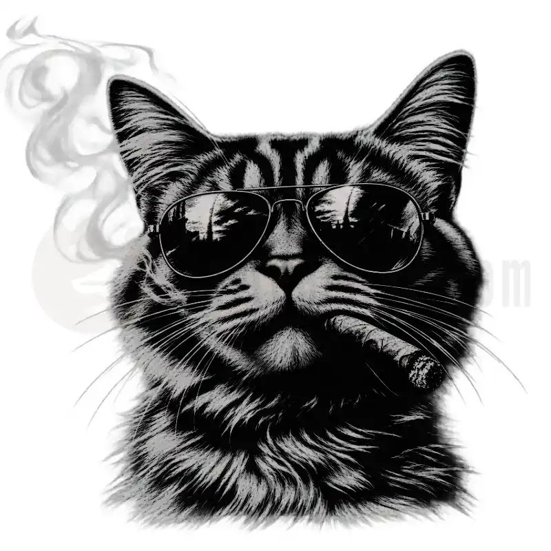 Smoking Cat - Tasse