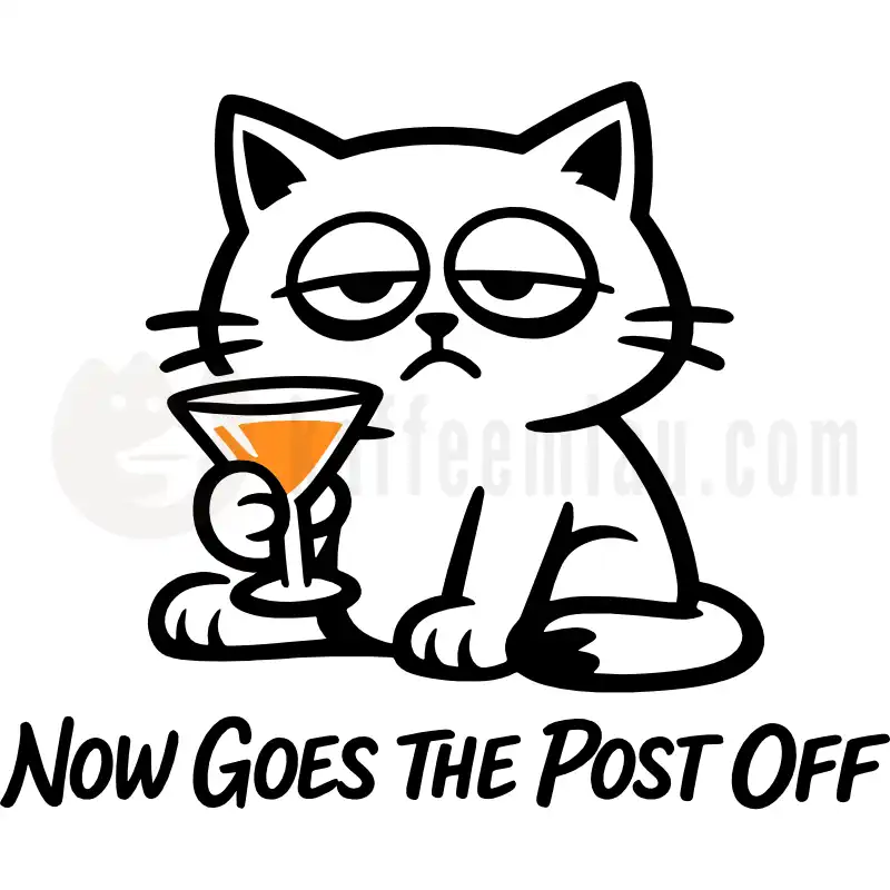 now goes the post off - Tasse