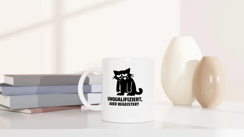 Unqualifiziert, aber begeistert - Tasse