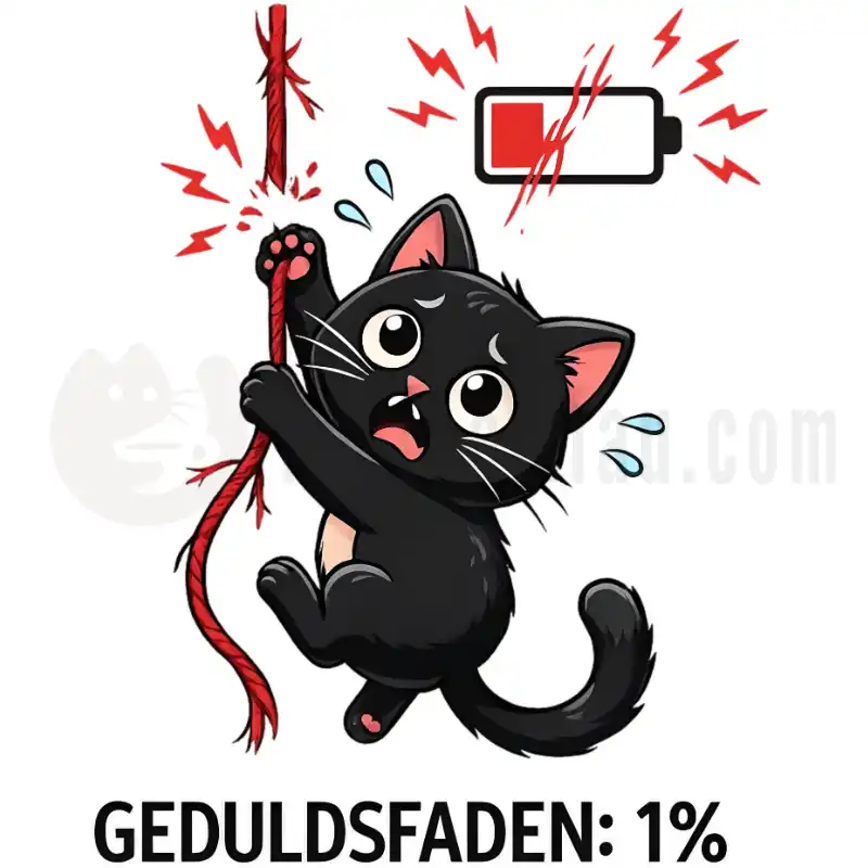 Geduldsfaden ist bei 1% - Tasse