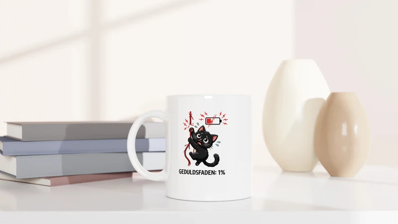 Geduldsfaden ist bei 1% - Tasse
