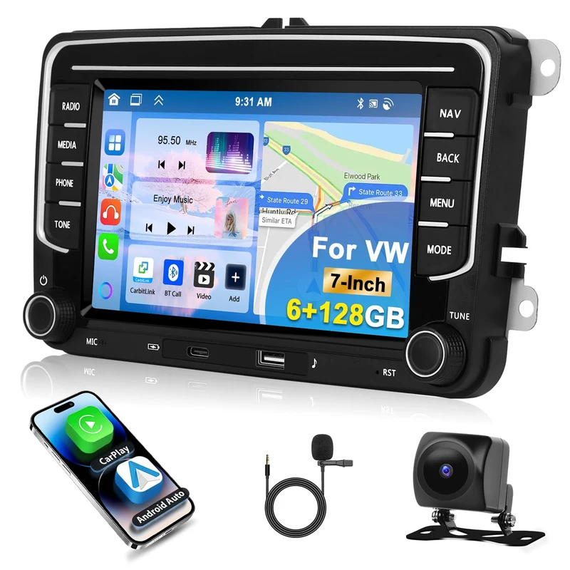 6GB+128GB Autoradio für VW Passat B6 T5 Golf 5 6 Polo 6R Tiguan