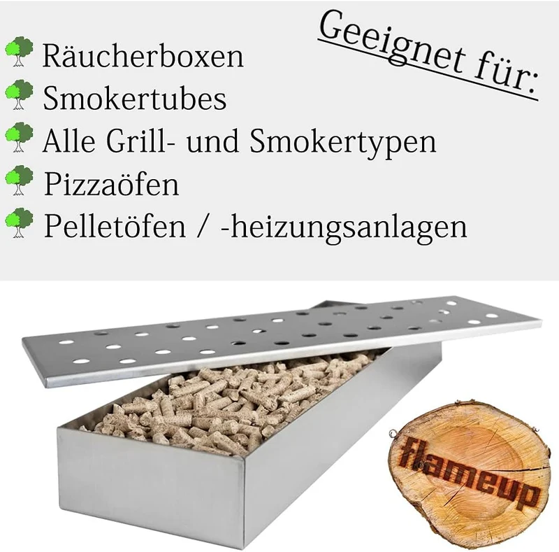 Buche Pellets Grill Smoker Holz Pizzaofen BBQ Pellet Outdoor Ofen Flameup 15 kg Buche, 15 kg Buche
