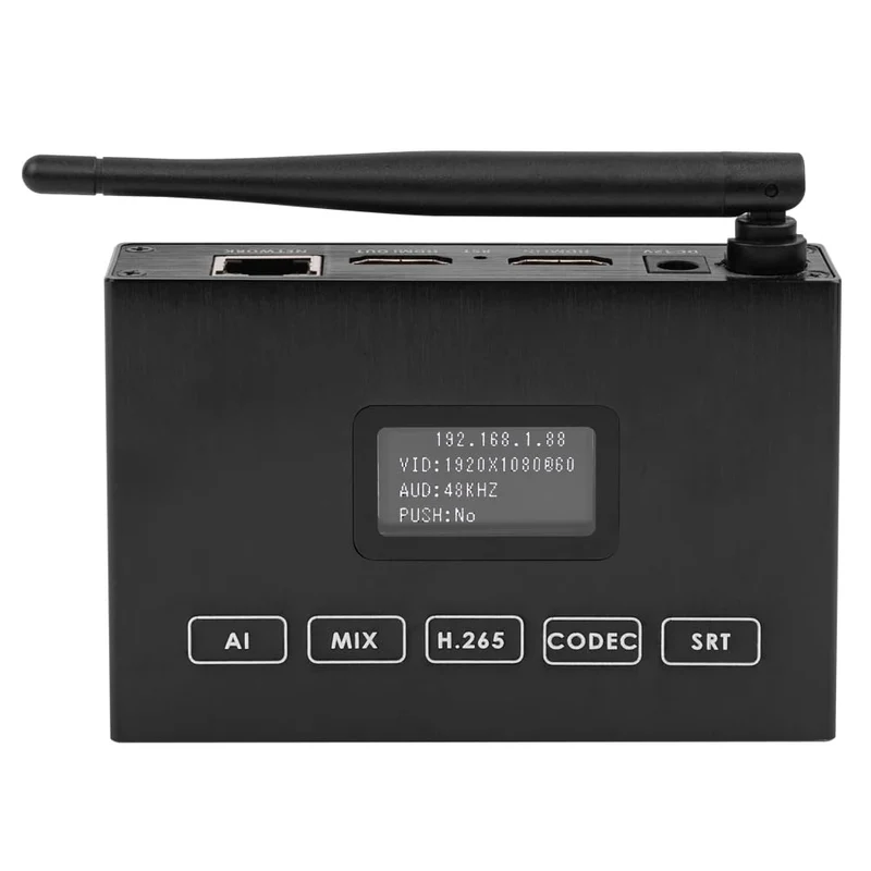 EXVIST H.265 1080P 60FPS WiFi HDMI Video Encoder HDMI Decoder, unterstützt HLS RTMP RTSP SRT UDP, Co