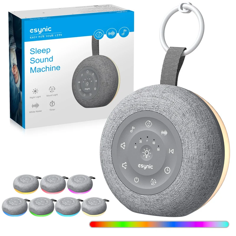eSynic Portable White Noise Machine Baby für Zuhause & Unterwegs