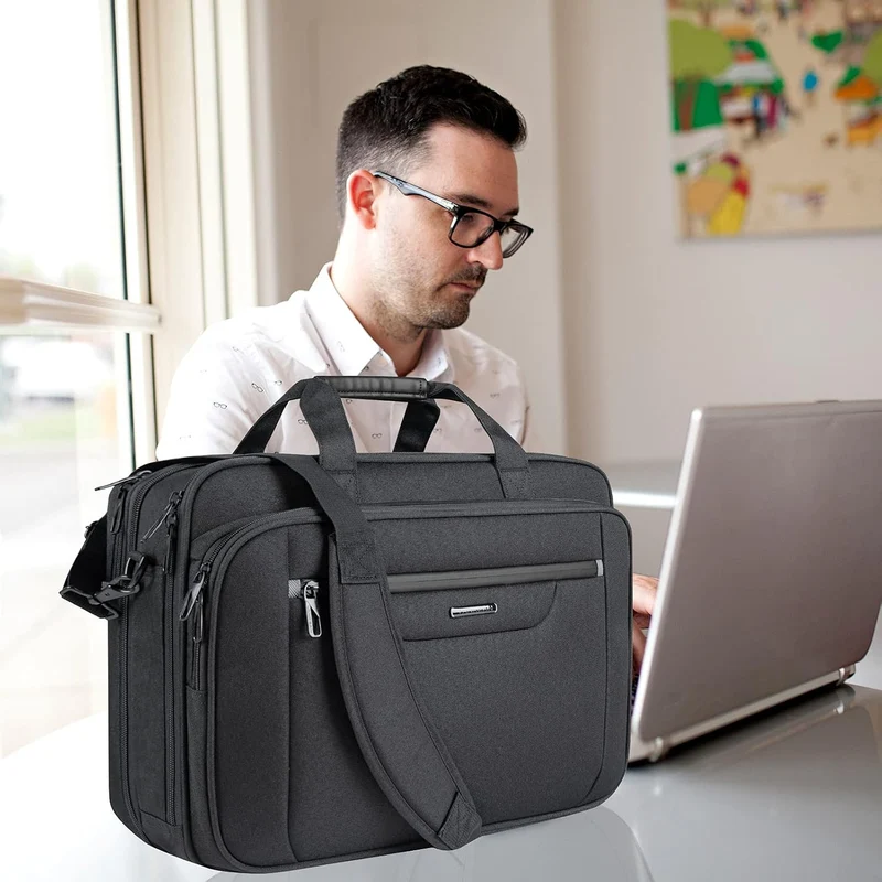 VANKEAN Laptop-Tasche Laptop-Aktentasche für bis zu 18-Zoll-Laptops XXL Wasserabweisende Gaming-Comp