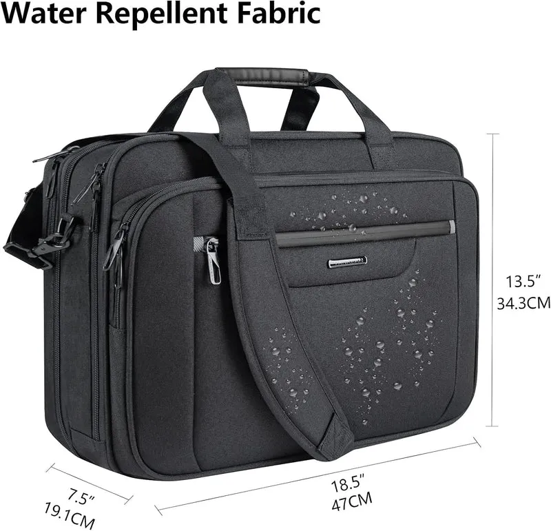 VANKEAN Laptop-Tasche Laptop-Aktentasche für bis zu 18-Zoll-Laptops XXL Wasserabweisende Gaming-Comp