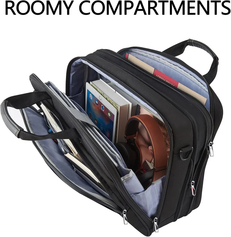 VANKEAN Laptop-Tasche Laptop-Aktentasche für bis zu 18-Zoll-Laptops XXL Wasserabweisende Gaming-Comp