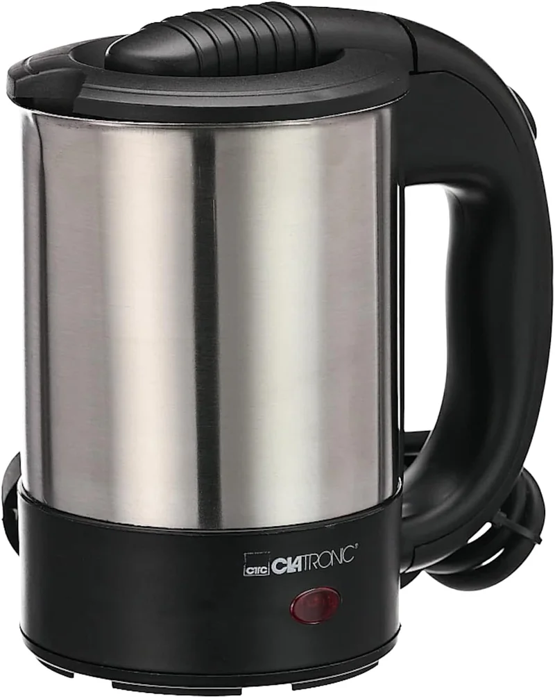 Clatronic® Wasserkocher mit 0,5L Füllmenge | Wasserkocher klein ideal für unterwegs | Reisewasserkoc