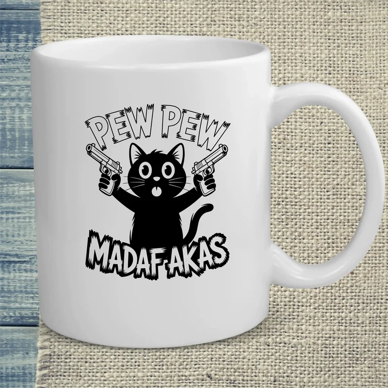 Pew Pew Madafakas Black - Tasse