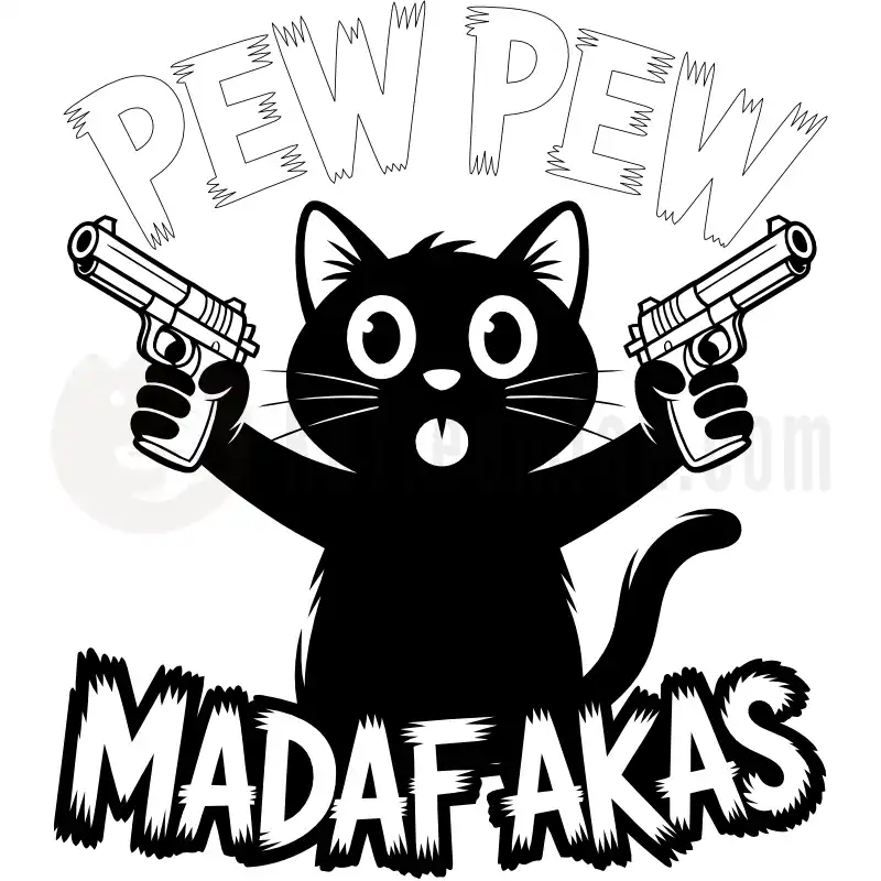 Pew Pew Madafakas Black - Tasse