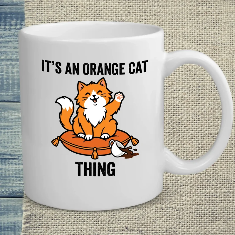 Orange Cat Thing - Tasse