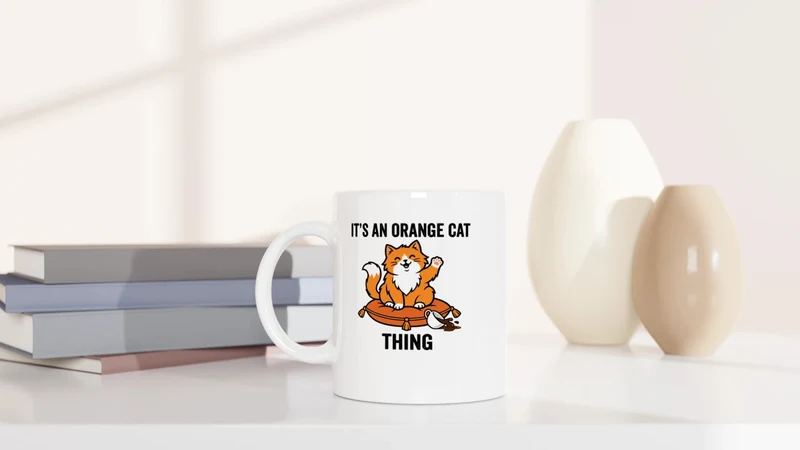 Orange Cat Thing - Tasse