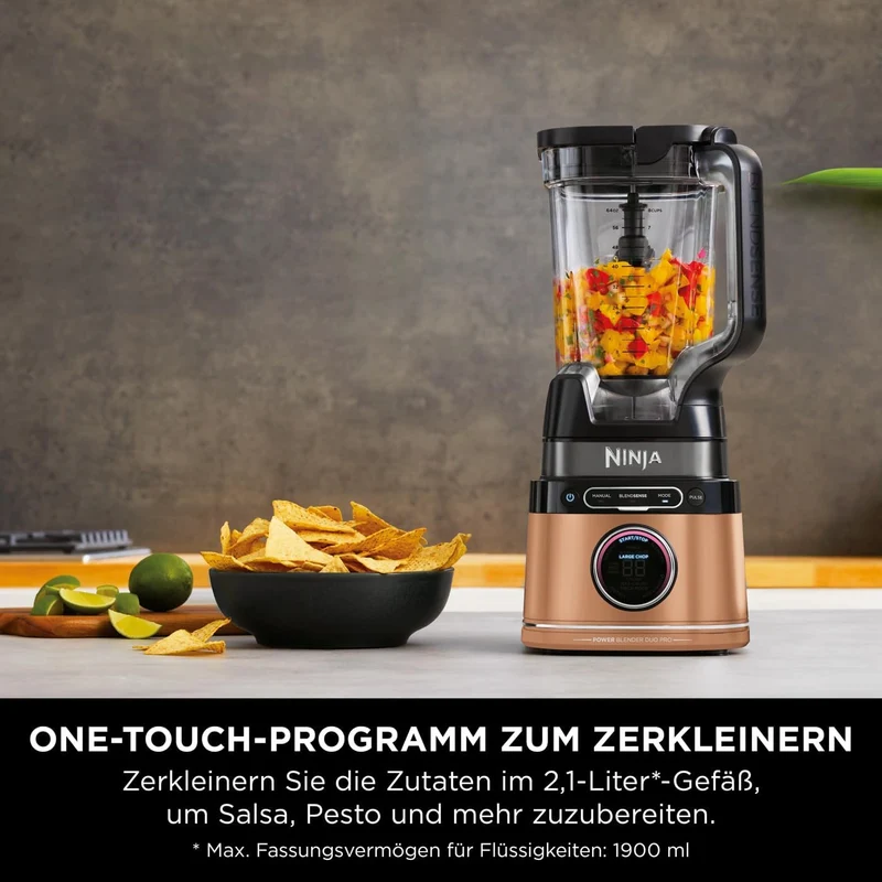 Ninja 2-in-1 Detect Power Mixer Pro & Single Serve | 1200W Mixer mit Krug, & Single Serve, Smoothies