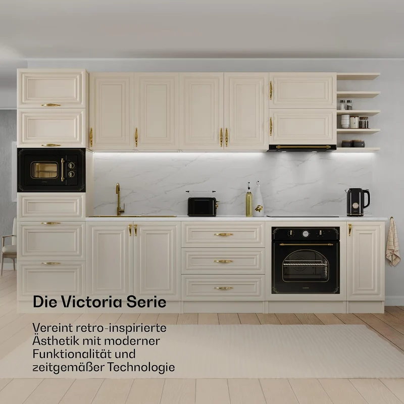 Klarstein Victoria Wasserkocher 1,7 L – Retro-Wasserkocher 2200 W, Vintage-Design, herausnehmbarer K