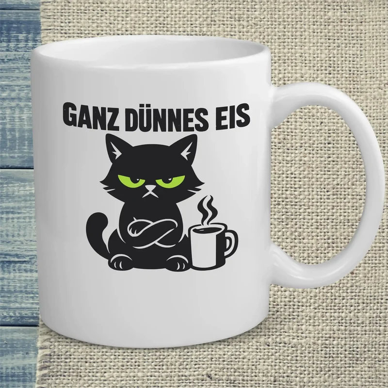 Ganz dünnes Eis - Tasse