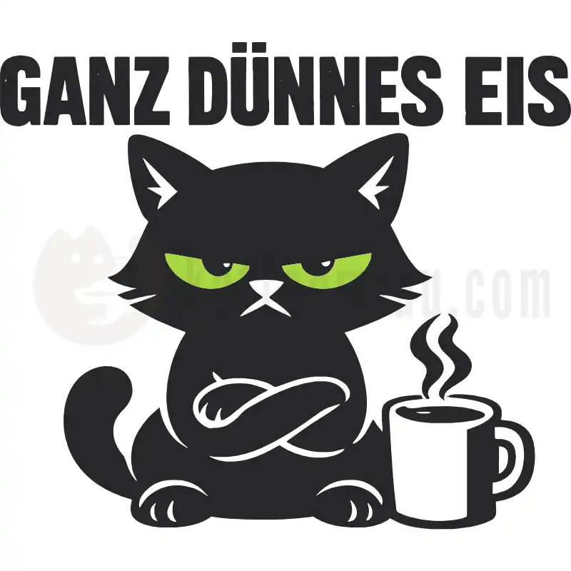 Ganz dünnes Eis - Tasse