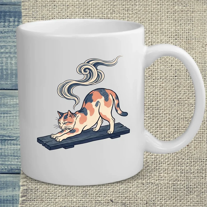 Hokusai at Dawn - Tasse