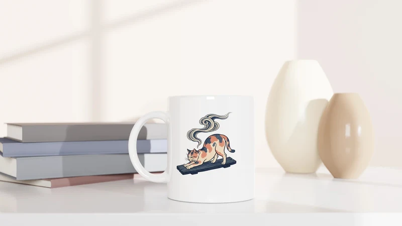 Hokusai at Dawn - Tasse