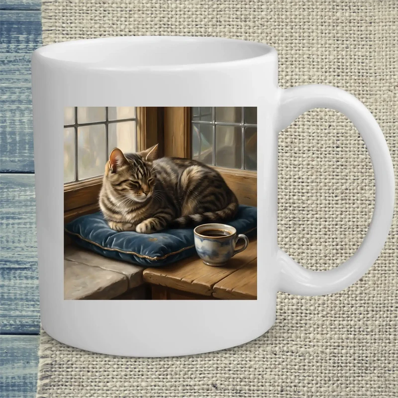 Vermeer Cat - Tasse