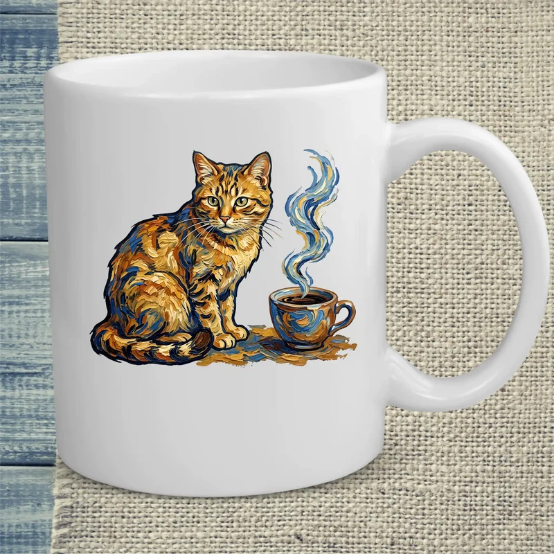 Van Gogh Cat - Tasse