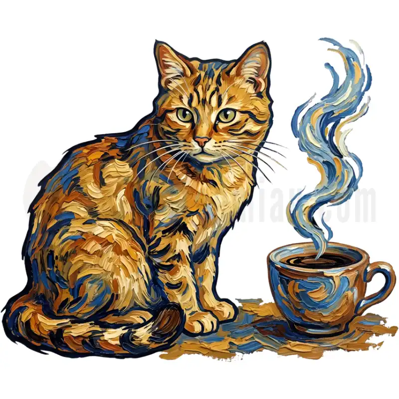Van Gogh Cat - Tasse
