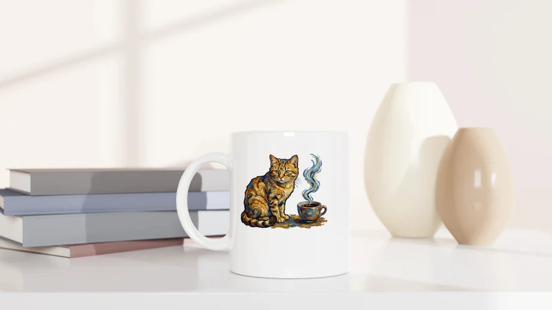 Van Gogh Cat - Tasse
