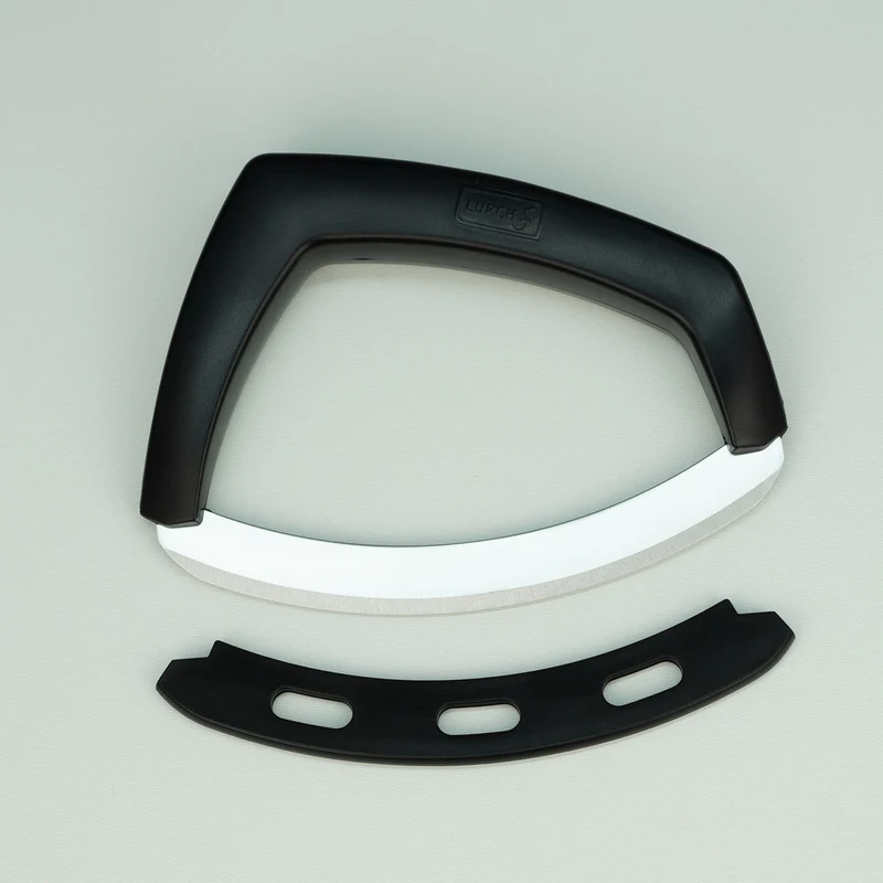 Wiegemesser Edelstahl Kunststoff schwarz