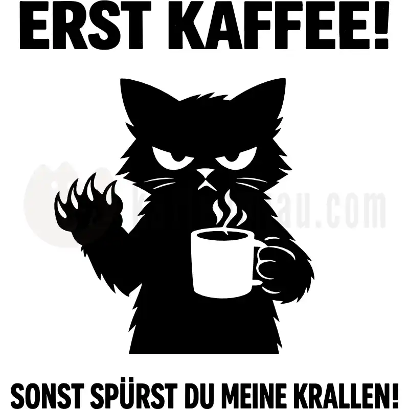 Erst Kaffee - Tasse