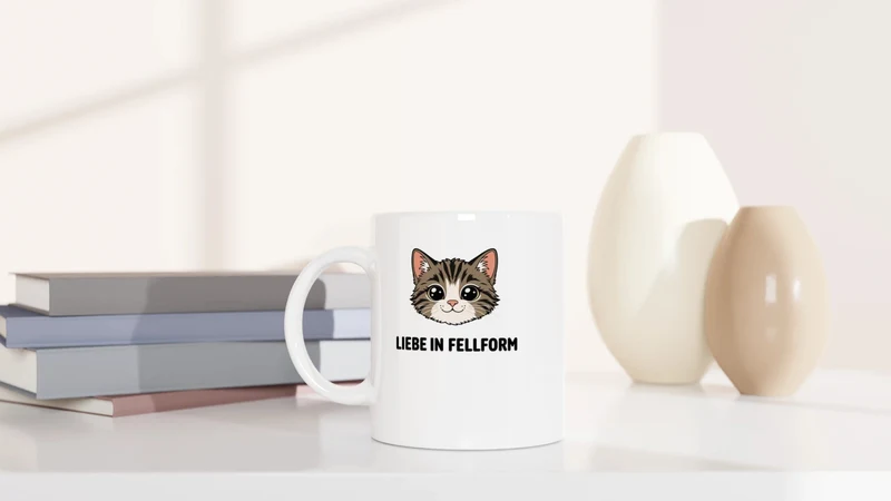 Liebe in Fellform - Tasse