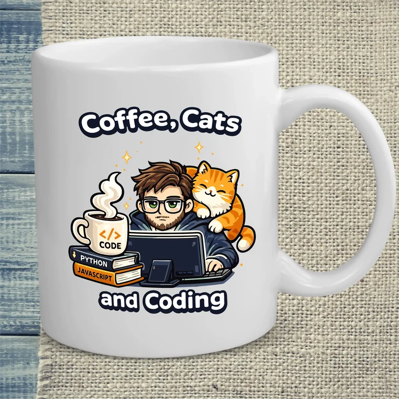 Coffee, Cats and Coding - Tasse