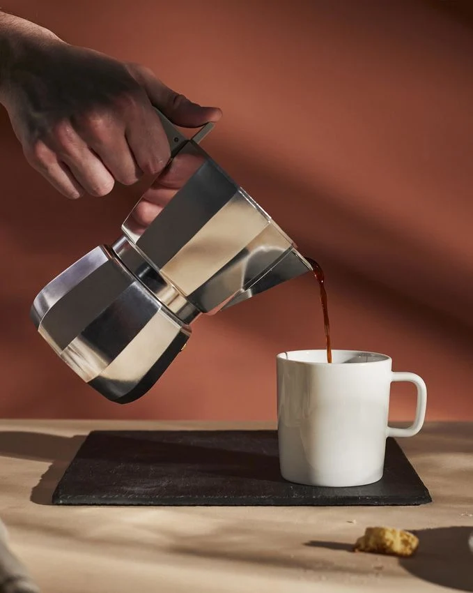 Espressokocher 6 Tassen grau