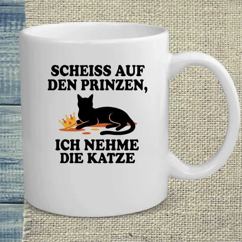 Ich nehme die Katze - Tasse