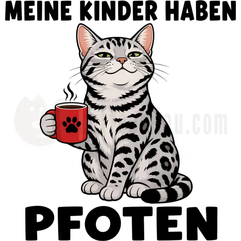 Meine Kinder haben Pfoten - Tasse