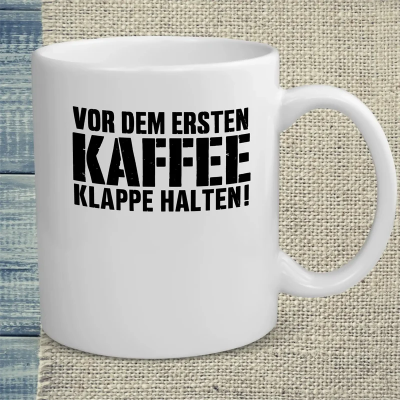 Klappe halten - Tasse