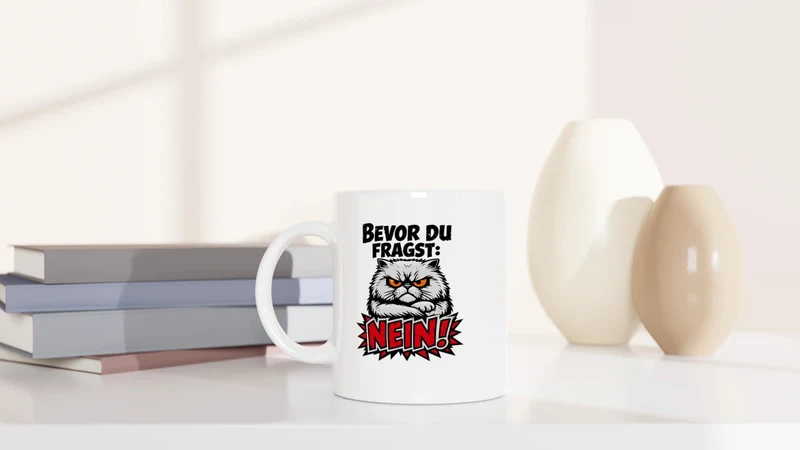 Bevor du fragst, NEIN - Tasse