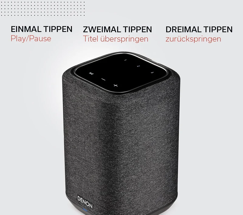 Denon Home 150 Multiroom-Lautsprecher, HiFi Lautsprecher mit HEOS Built-in, Alexa integriert, WLAN,