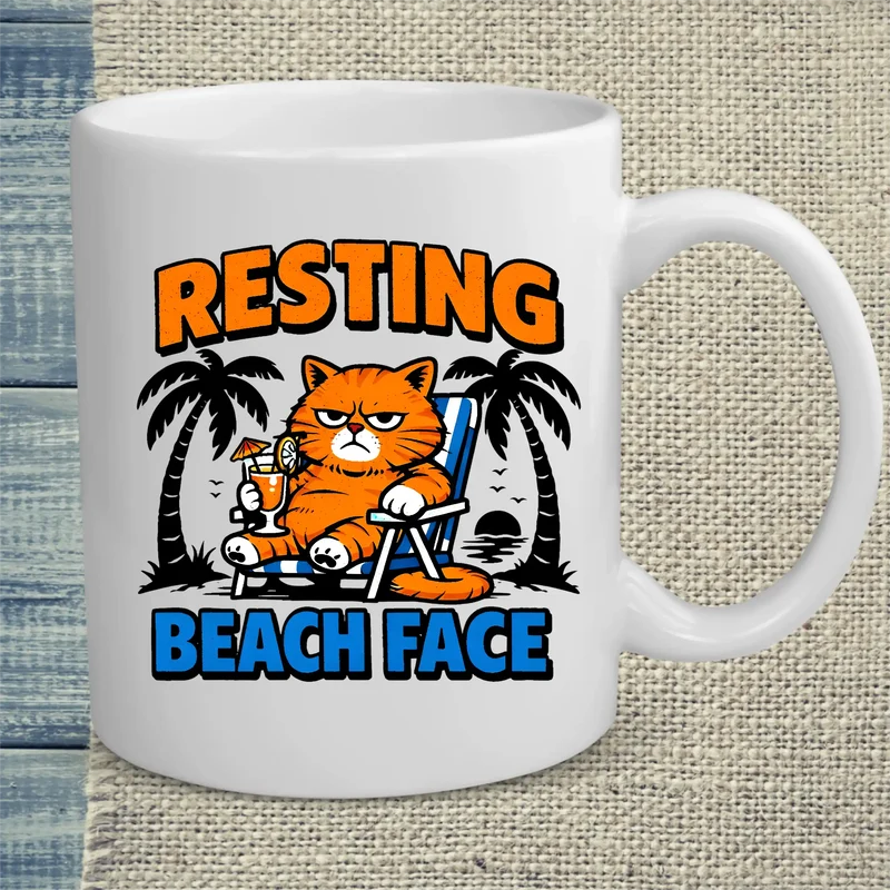 Resting Beach Face - Tasse