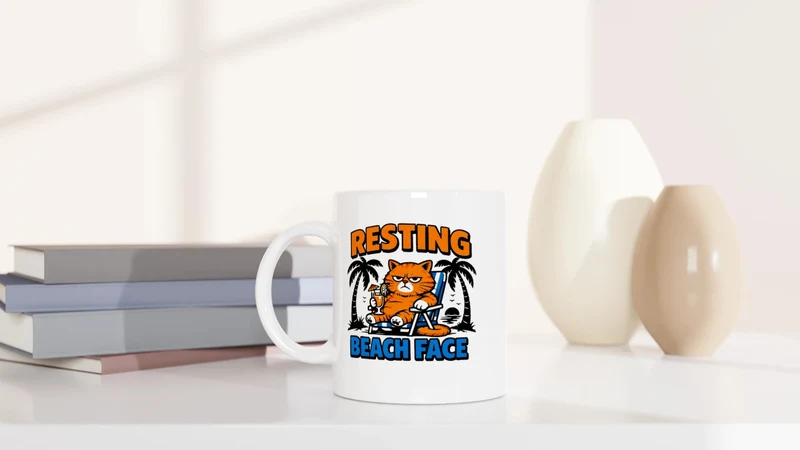 Resting Beach Face - Tasse