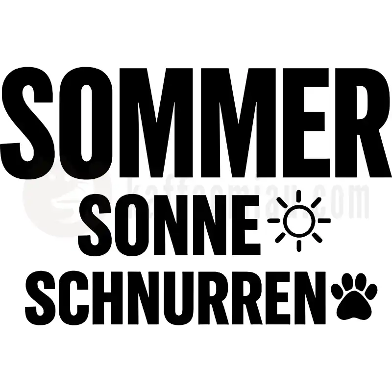 Sommer, Sonne, schnurren - Tasse