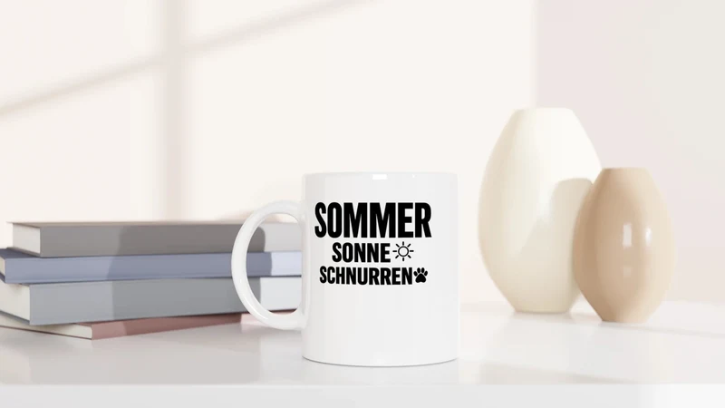 Sommer, Sonne, schnurren - Tasse