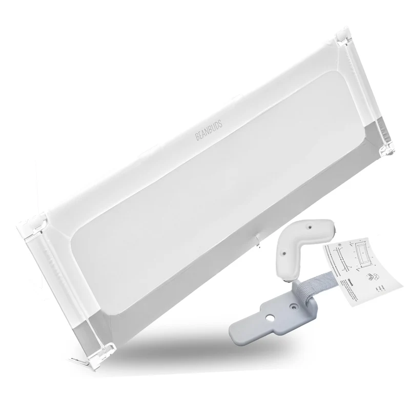 BEANBUDS® Bettgitter Rausfallschutz 180cm [1 Seite] - Bettschutzgitter Lattenrost & Boxspringbett -