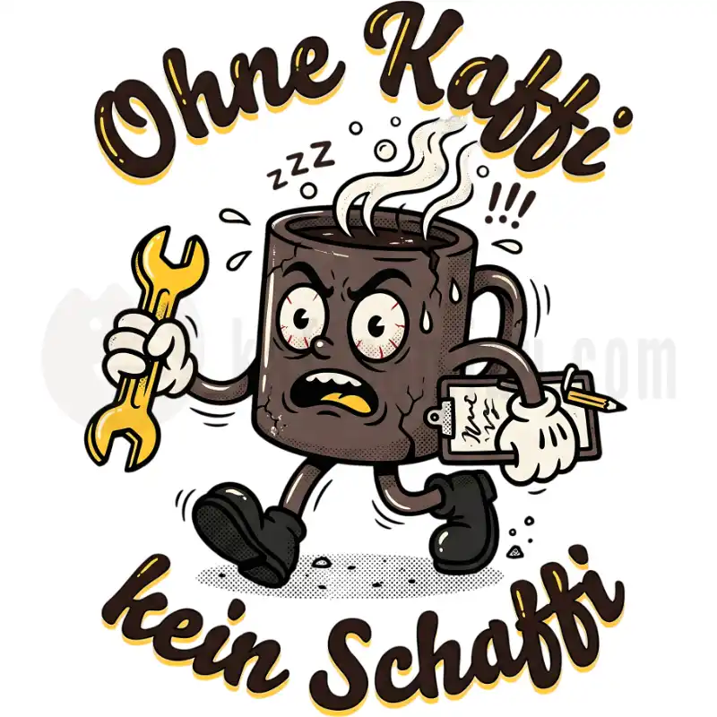 Ohne Kaffi, kein Schaffi - Tasse