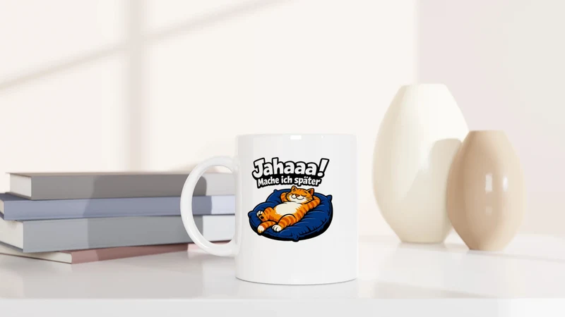 Mache ich später - Tasse