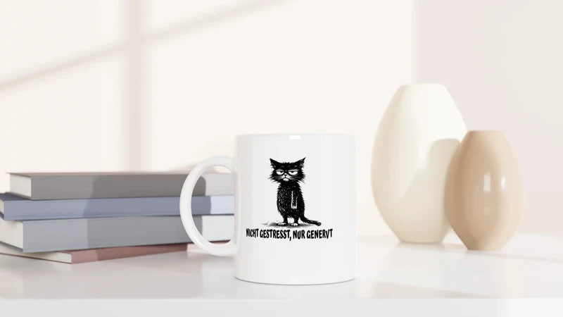 Nicht gestresst, nur genervt - Tasse