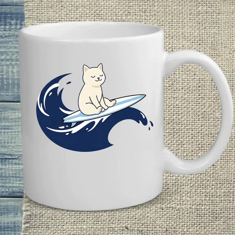 Surfing Cat - Tasse