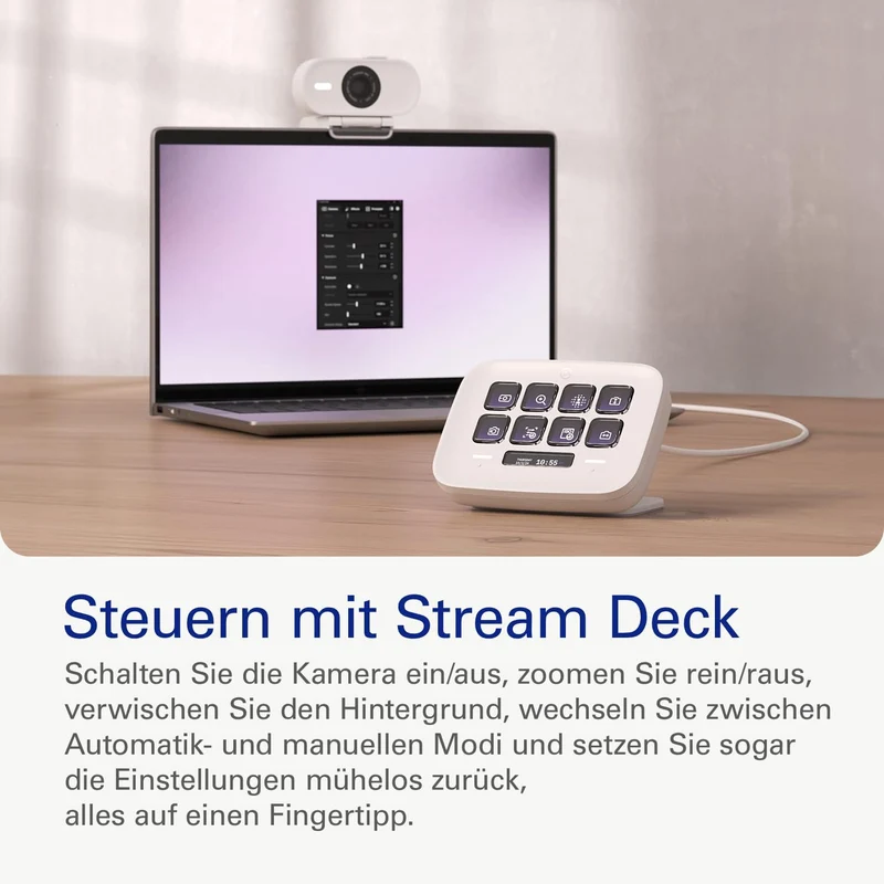 Elgato Facecam Neo – Full HD-Webcam mit komfortabler Sichtschutzkappe, Lichtkorrektur, für Videokonf