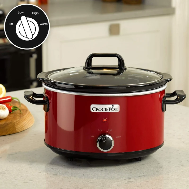 Crock-Pot Schongarer Slow Cooker | 2 Temperatureinstellungen + Warmhaltefunktion | 3,5 Liter (3-4 Pe