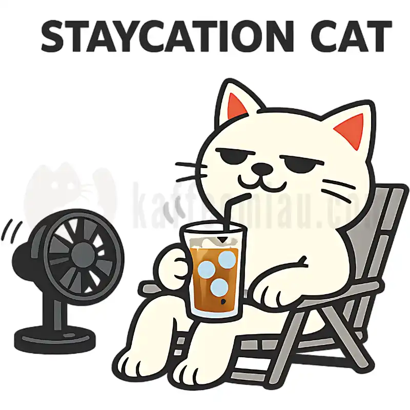 STAYCATION CAT - Tasse